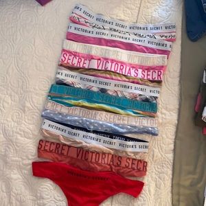 Lot of Victoria’s Secret Thong Panties. Large.